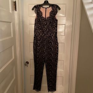 Shoshanna black lace jumpsuit